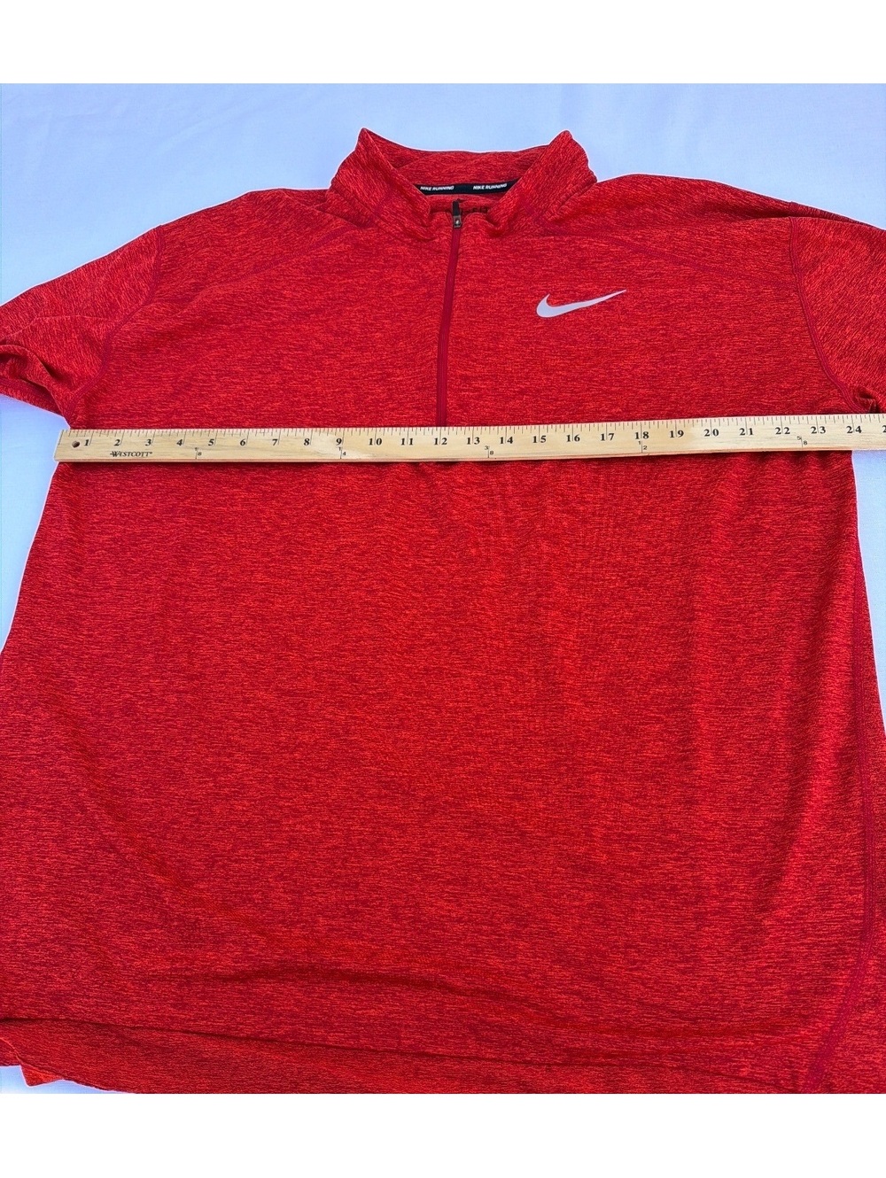 Nike Running Men's XXL Red Dri-FIT Quarter Zip Long Sleeve Pullover - Picture 3 of 8